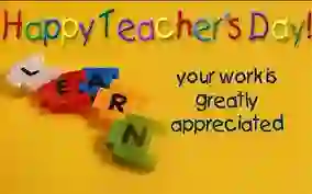 Happy teachers day of Thank you for teaching me how to read and write, for guiding me to distinguish between what is wrong and what is right. For allowing me to dream and soar as a kite, thank you for being my...